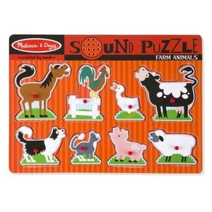 5/$15 Melissa & Doug Sound Farm Puzzle